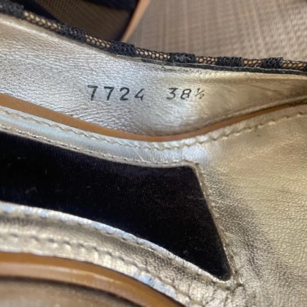 DOLCE & GABBANA Black Mesh Heels EUC - Picture 7 of 11